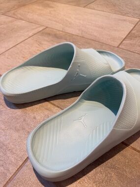 Jordan Slide Sandals in Mint Green